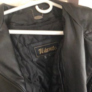 Soft black leather jacket